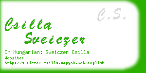 csilla sveiczer business card